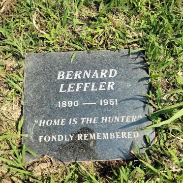 LEFFLER Bernard 1890-1951 :: LEFFLER Margaret Gardner 1893-1967 