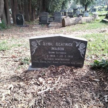MASON Sybil Beatrice nee GUTRIDGE 1906-1972