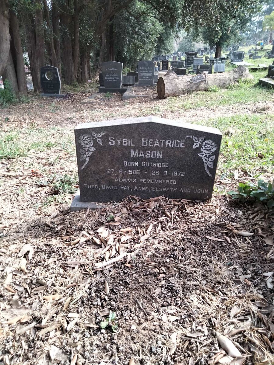 MASON Sybil Beatrice nee GUTRIDGE 1906-1972