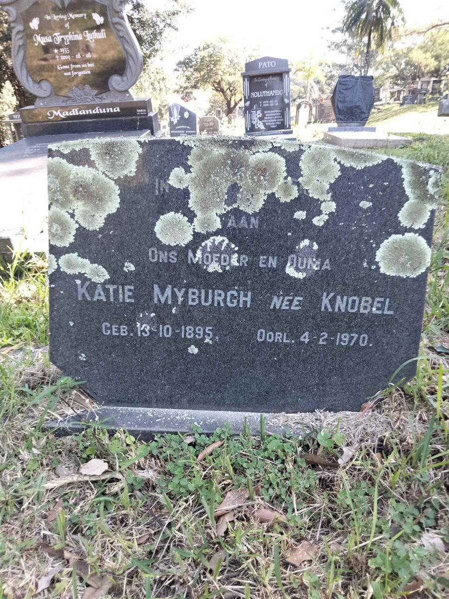 MYBURGH Katie nee KNOBEL 1895-1970