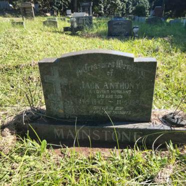 MAINSTONE Jack Anthony 1947-1987