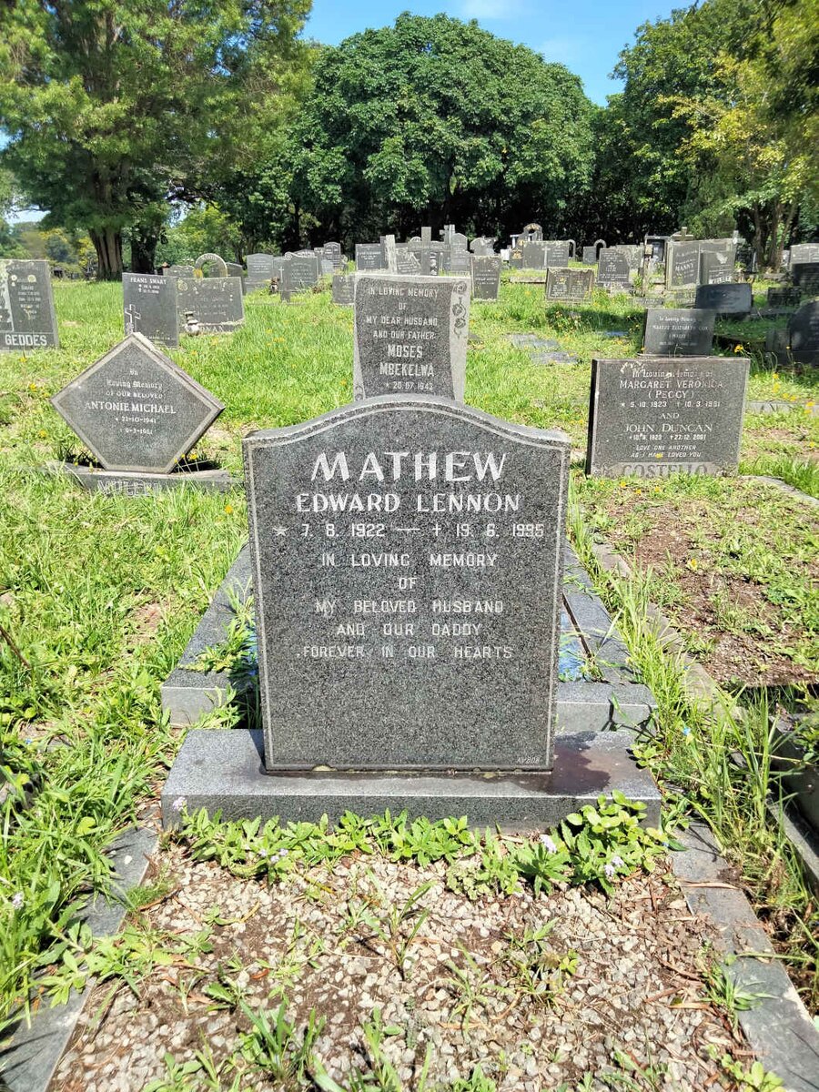 MATHEW Edward Lennon 1922-1995