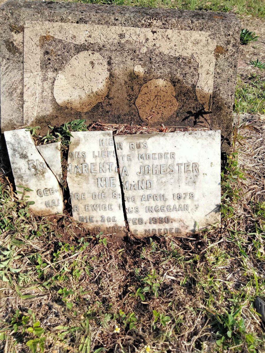 NIEMAND Emmarentia Johensten 1879-1950