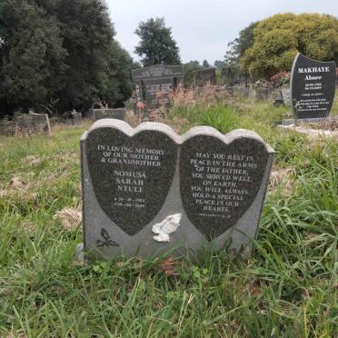 NTULI Nomusa Sarah 1954-2009