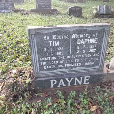 PAYNE Tim 1924-1989 & Daphne 1927-2017