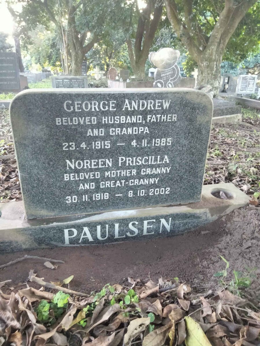 PAULSEN George Andrew 1915-1985 & Noreen Priscilla 1918-2002