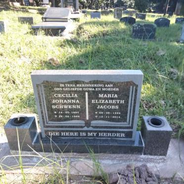 SCHWENN Cecilia Johanna 1897-1988 :: JACOBS Maria Elizabeth 1924-2014
