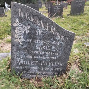 SAKIE Violet Phyllis 1936-1979