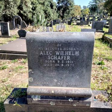 SCHAFER Alec Wilhelm 1931-1975