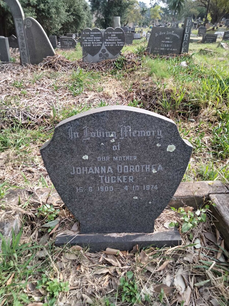 TUCKER Johanna Dorothea 1900-1974