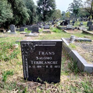 TERBLANCHE Frans Salomo 1914-1972