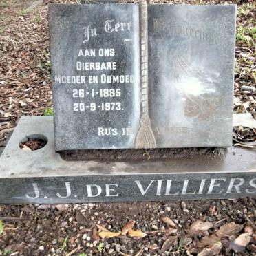 VILLIERS J.J., de 1885-1973