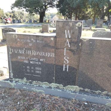 WALSH Elizabeth Roxburgh 1933-1983