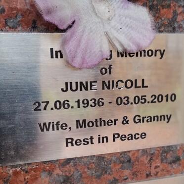 NICOLL June 1936-2010