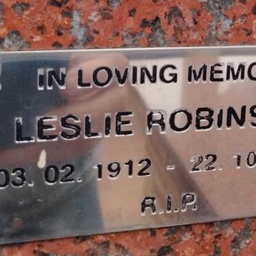 ROBINSON Leslie 1912-1988