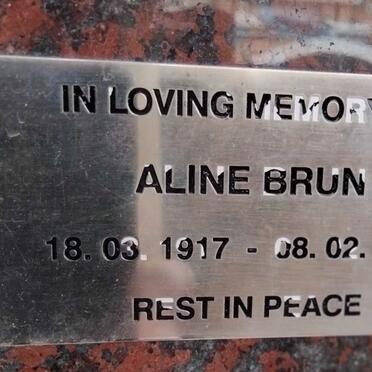 BRUN Aline 1917-2004