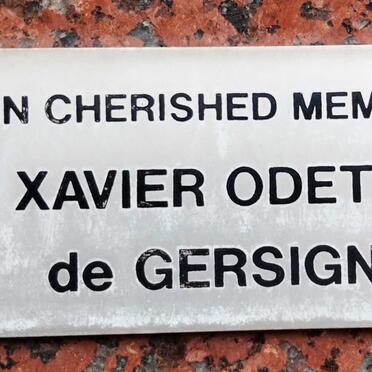 GERSIGNY Xavier Odette, de 