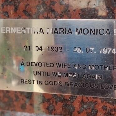 BAUER Ernestina Maria Monica 1932-1974