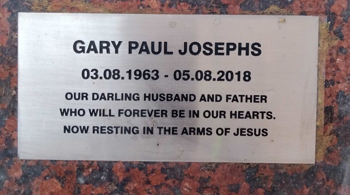 JOSEPHS Gary Paul 1963-2018