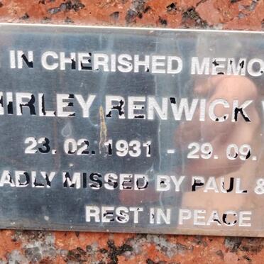 WOODS Shirley Renwick 1931-1999