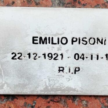 PISONI Emilio 1921-1995