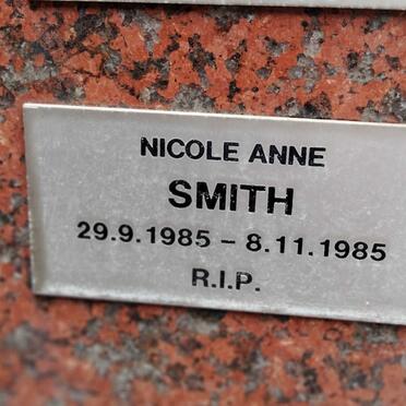 SMITH Nicole Anne 1985-1985