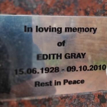 GRAY Edith 1928-2010