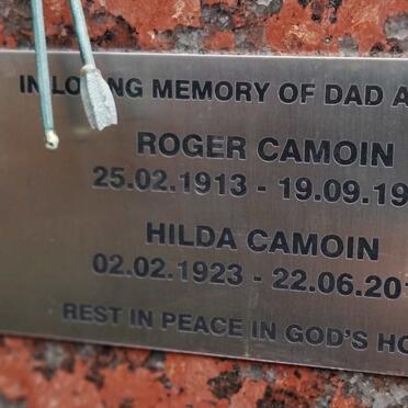 CAMOIN Roger 1913-1991 & Hilda 1923-2014