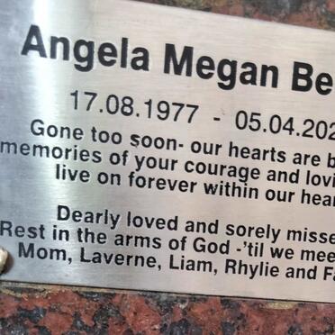 BEUKES Angela Megan 1977-2021