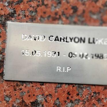 LUKE David Carlyon 1931-198?