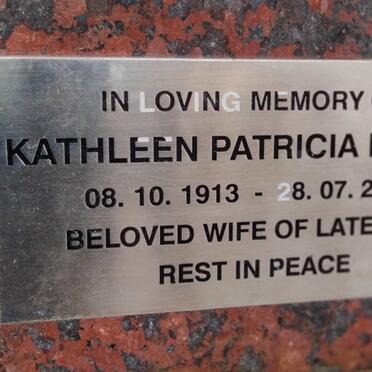 HILTON Kathleen Patricia 1913-2004