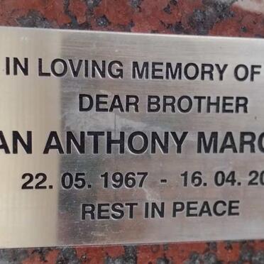 MARCHAL Jan Anthony 1967-2003