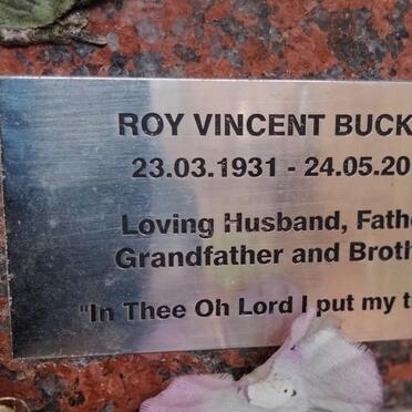 BUCKLE Roy Vincent 1931-2010