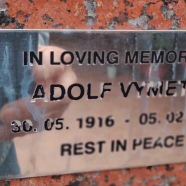 VYMETAL Adolf 1916-1999