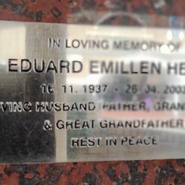 HENRI Eduard Emillen 1937-2003