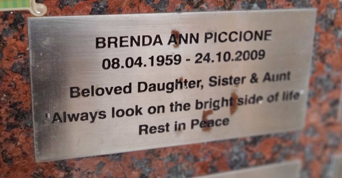 PICCIONE Brenda Ann 1959-2009