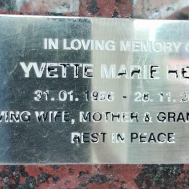 HENRI Yvette Marie 1956-2002