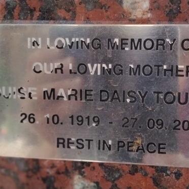 TOUSSAINT Louise Marie Daisy 1919-2005