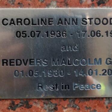 GLENN Redvers Malcolm 1930-2011 & Caroline Anne STOODLEY 1936-1994