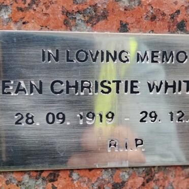 WHITTAKER Jean Christie 1919-1997