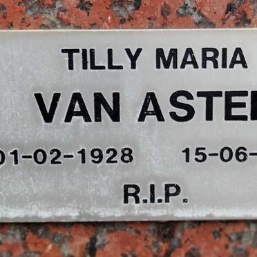 ASTEN Tilly Maria, van 1928-1989