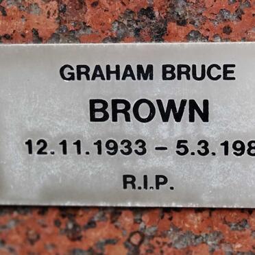 BROWN Graham Bruce  1933-1982