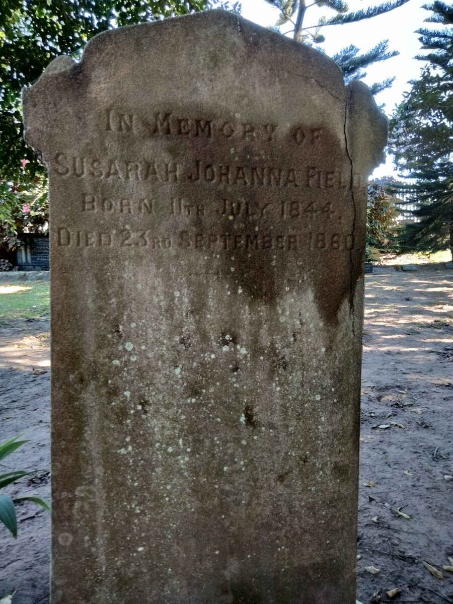 FIELD Susarah Johanna 1844-1860