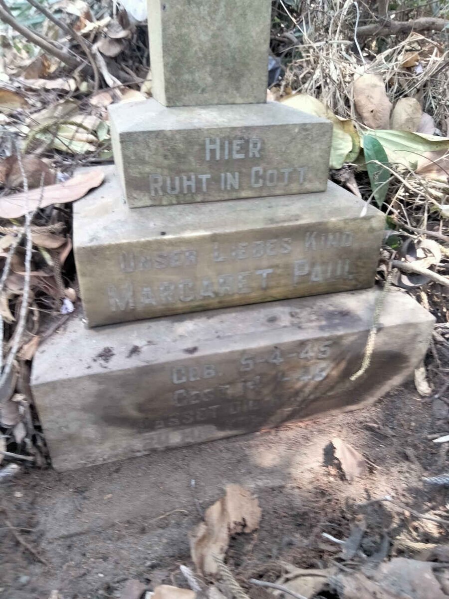 PAUL Margaret 1945-1945