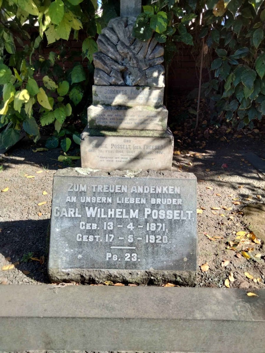 POSSELT Johannes 1845-1894 &amp; Sophie FREESE 1844-1906 :: POSSELT Carl Wilhelm 1871-1920