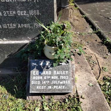 SCHULZE Johannes Friederich 1885-1956 &amp; Dora SCHMIDT 1888-1944 :: BAILEY Edward 1903-1959