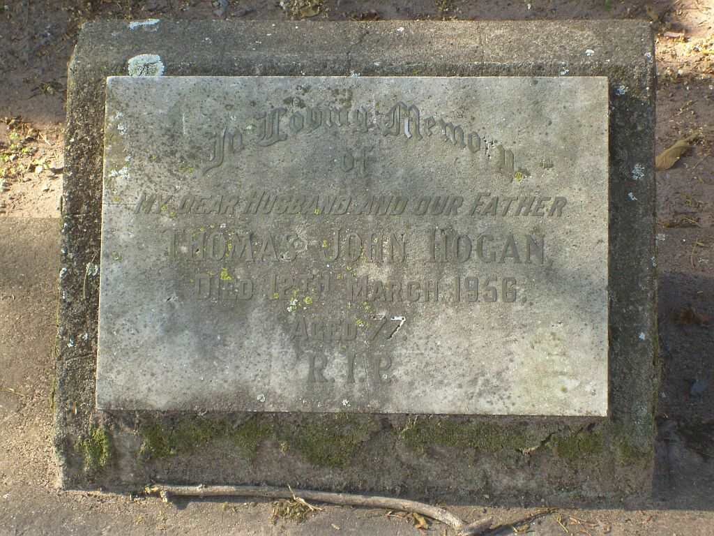 HOGAN Thomas John  -1956