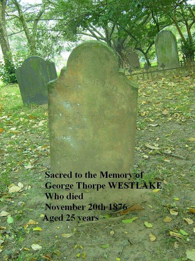 WESTLAKE George Thorpe 1851-1876