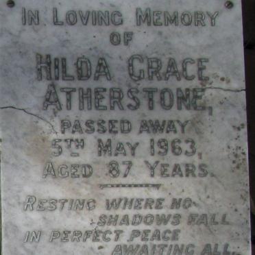 ATHERSTONE Hilda Grace 1876-1963