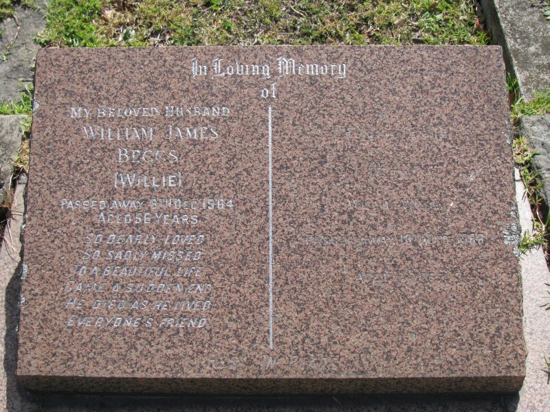 BEGGS William James 1908-1964